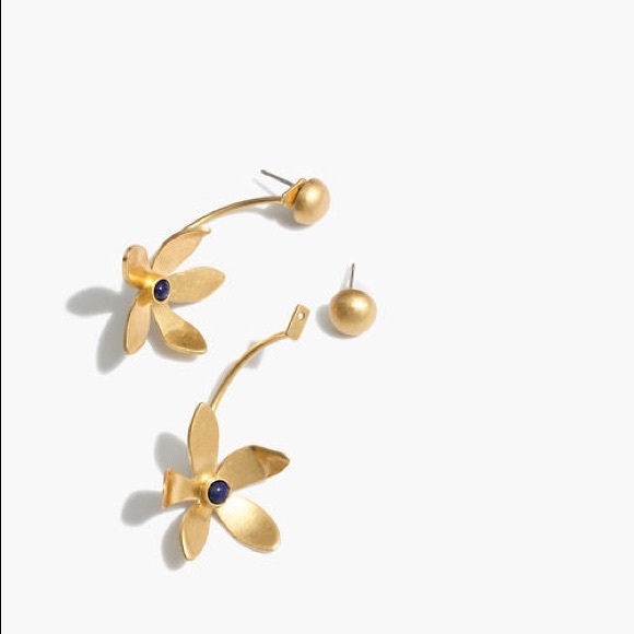 Madewell Jewelry - Madewell Gold Flower Statement Earrings